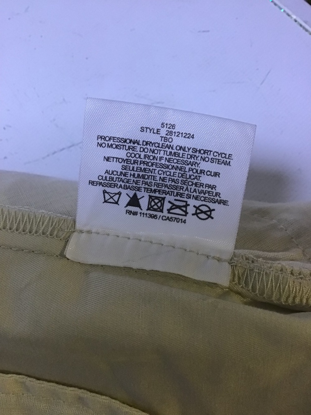 Tory Burch Cream High-Waist Ribbed Band Shorts with Gold Buttons - Picture 10 of 10